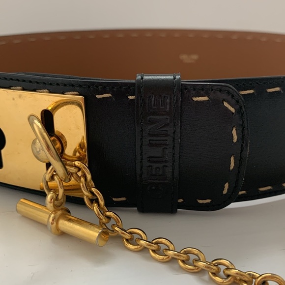 Celine vintage black belt - Picture 3 of 7